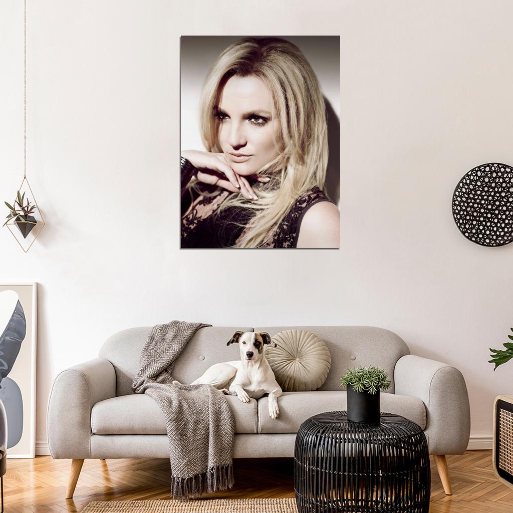 Britney Spears Beautiful Portrait Pop Music Singer Rare Wall Art Print Poster