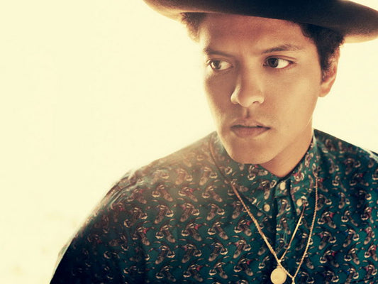 Bruno Mars Portrait Pop R&B Blues Music Singer Rare Wall Art Print Poster