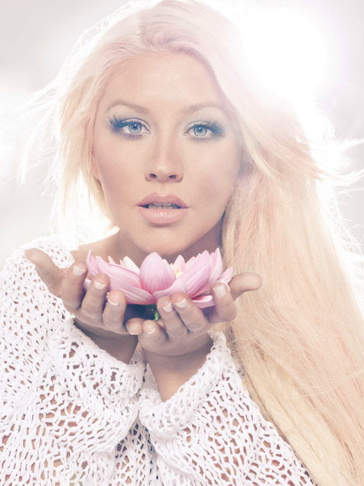 Christina Aguilera Flower Pop R&B Music Singer Rare Wall Art Print Poster