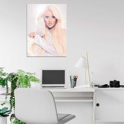 Christina Aguilera Beautiful Pop R&B Music Singer Rare Wall Art Print Poster