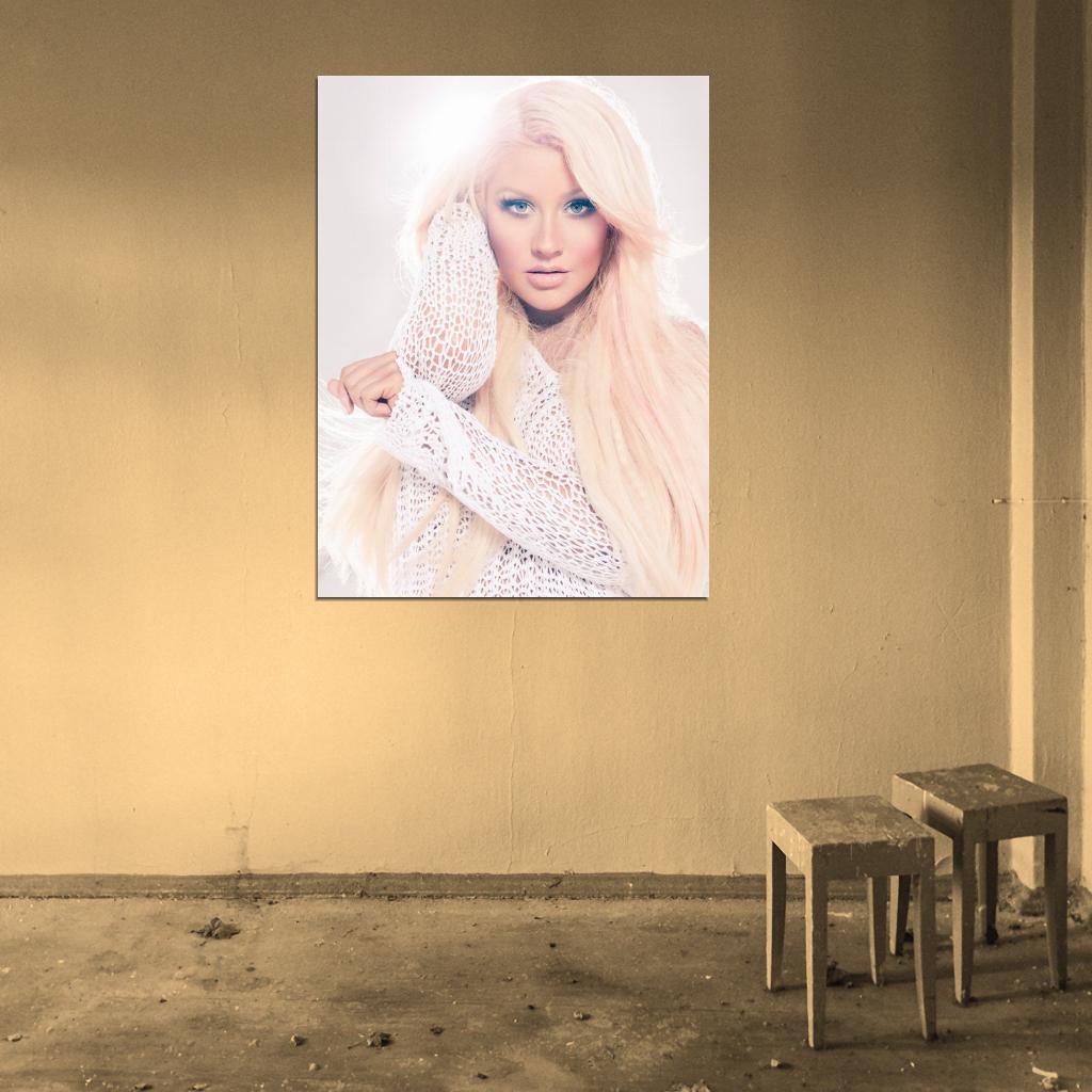 Christina Aguilera Beautiful Pop R&B Music Singer Rare Wall Art Print Poster