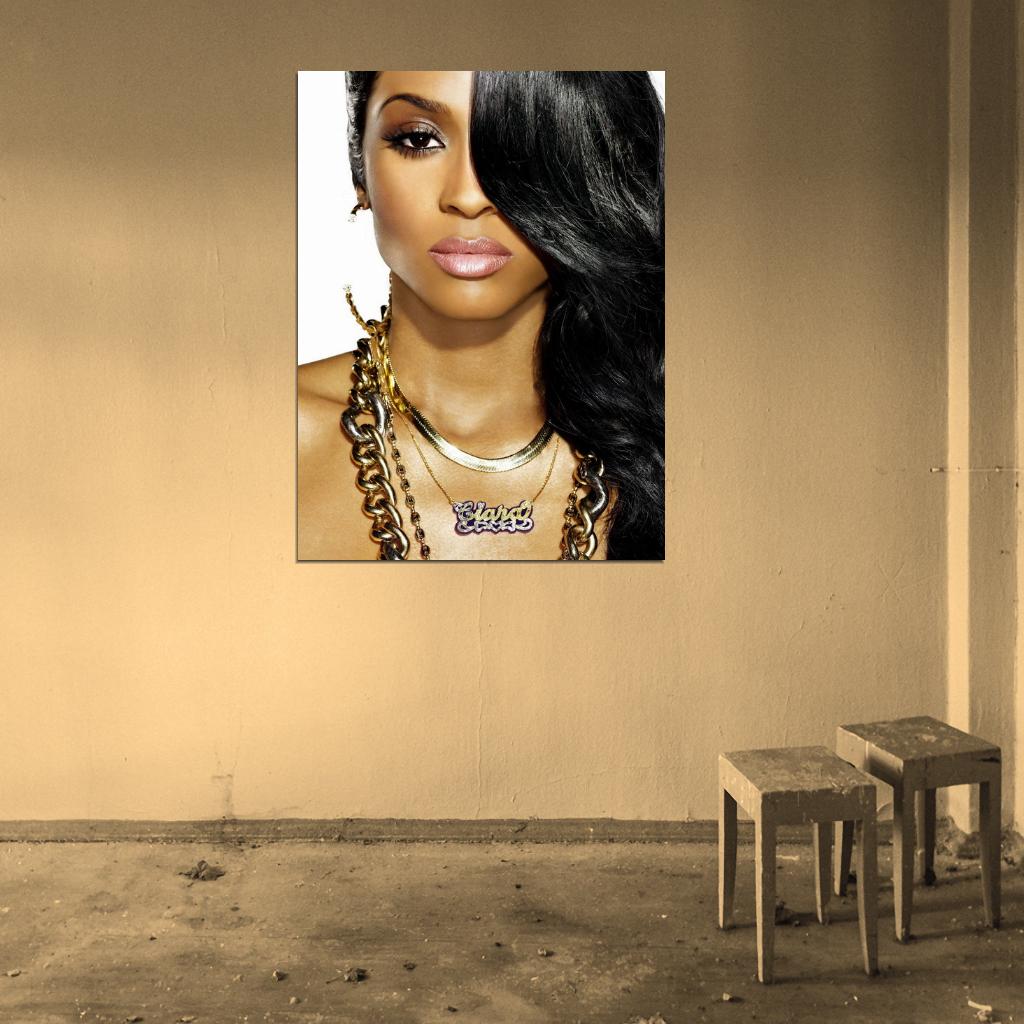 Ciara Beautiful Portrait R&B Music Singer Rare Wall Art Print Poster