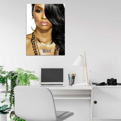 Ciara Beautiful Portrait R&B Music Singer Rare Wall Art Print Poster
