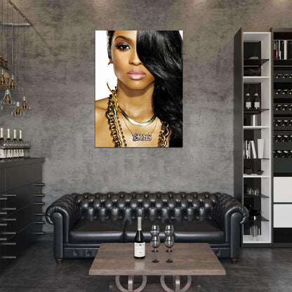 Ciara Beautiful Portrait R&B Music Singer Rare Wall Art Print Poster