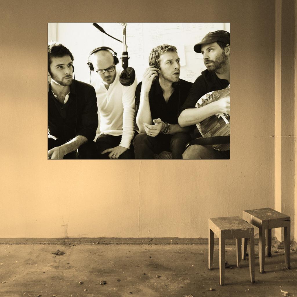 Coldplay Rock Band Music Rare Wall Art Print Poster