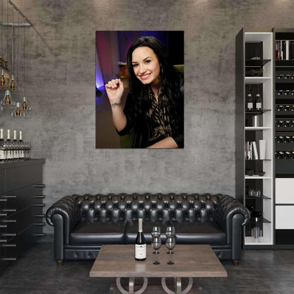 Demi Lovato Smile Pop R&B Music Singer Rare Wall Art Print Poster
