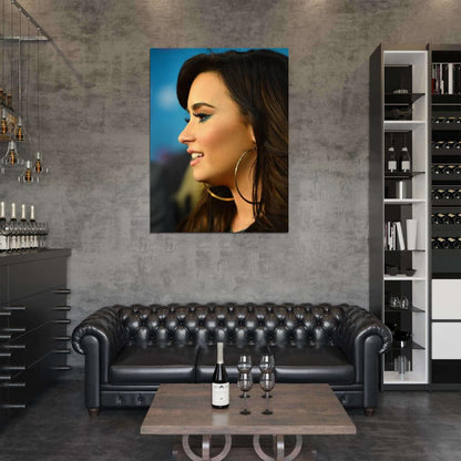 Demi Lovato Beautiful Portrait Pop Music Singer Rare Wall Art Print Poster