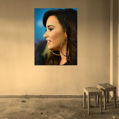 Demi Lovato Beautiful Portrait Pop Music Singer Rare Wall Art Print Poster