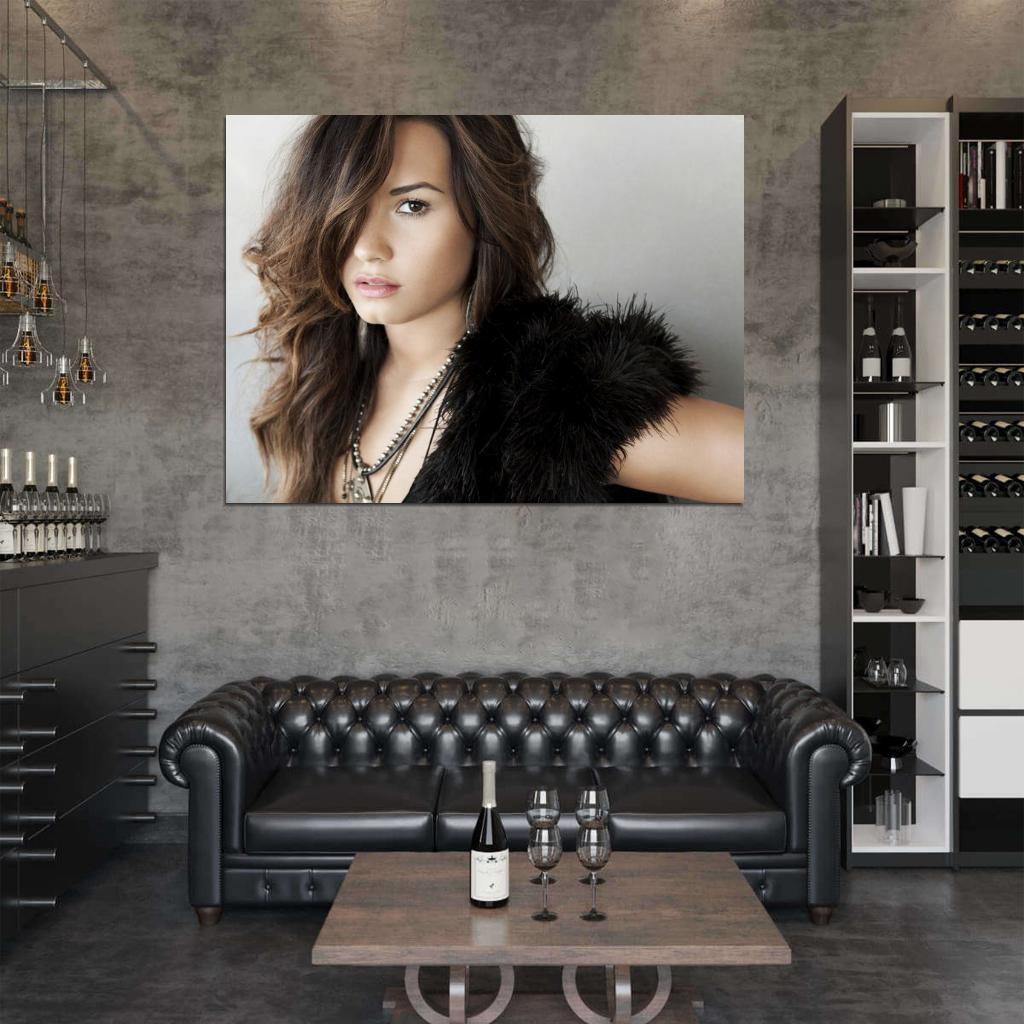 Demi Lovato Portrait Pop Music Singer Rare Wall Art Print Poster