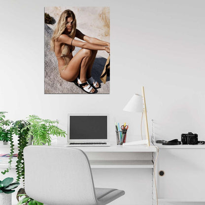 Doutzen Kroes Sexy Pose Model Rare Wall Art Print Poster
