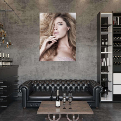 Doutzen Kroes Portrait Beautiful Model Rare Wall Art Print Poster