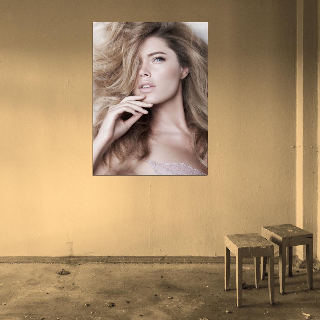 Doutzen Kroes Portrait Beautiful Model Rare Wall Art Print Poster