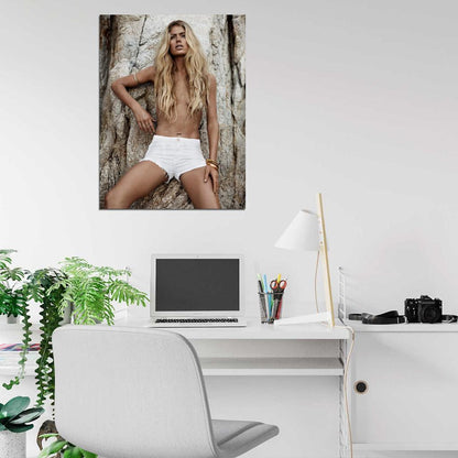 Doutzen Kroes Hot Sexy Pose Topless Model Rare Wall Art Print Poster