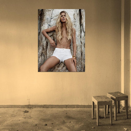 Doutzen Kroes Hot Sexy Pose Topless Model Rare Wall Art Print Poster