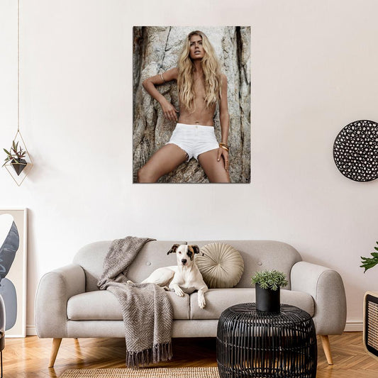Doutzen Kroes Hot Sexy Pose Topless Model Rare Wall Art Print Poster