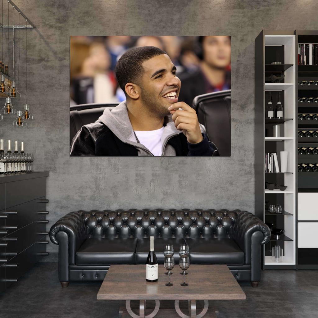 Drake Smile Hip-Hop Rap Music Singer Rare Wall Art Print Poster