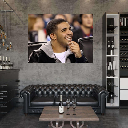 Drake Smile Hip-Hop Rap Music Singer Rare Wall Art Print Poster