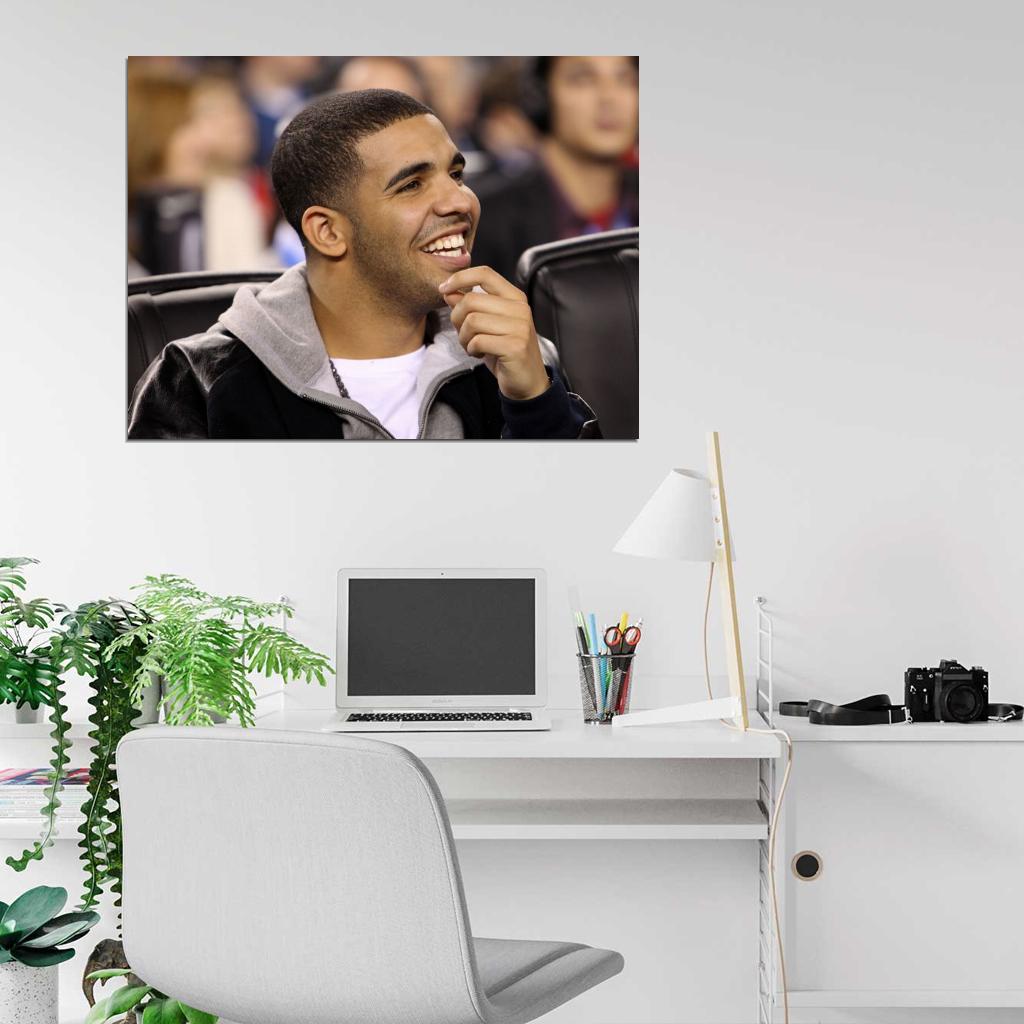 Drake Smile Hip-Hop Rap Music Singer Rare Wall Art Print Poster