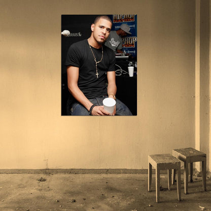 J. Cole Hip Hop Rap Music Singer Rare Wall Art Print Poster