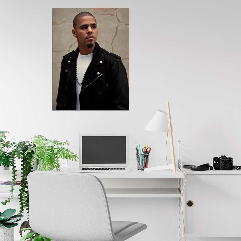 J. Cole Hip Hop Rap Music Singer Rare Wall Art Print Poster