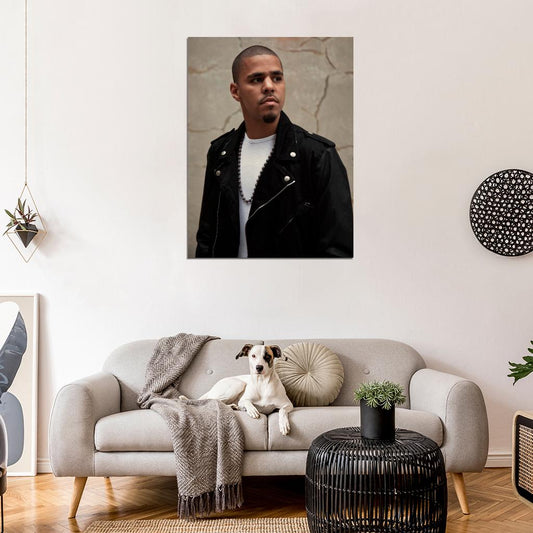 J. Cole Hip Hop Rap Music Singer Rare Wall Art Print Poster