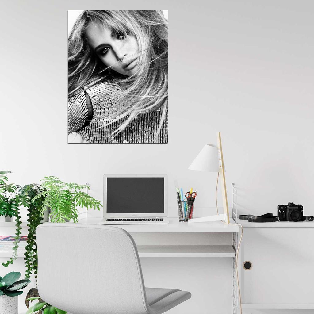 Jennifer Lawrence Portrait BW Actress Rare Wall Art Print Poster