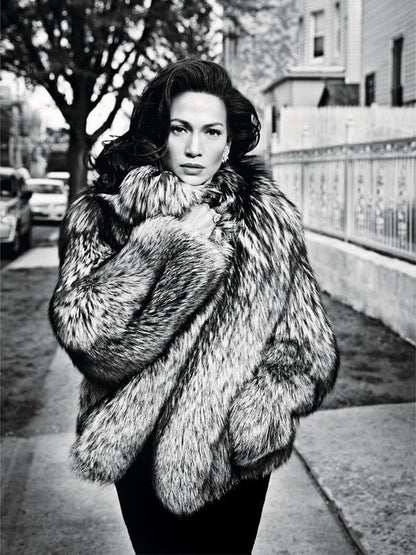 Jennifer Lopez Pop R&B Music Singer BW Rare Wall Art Print Poster