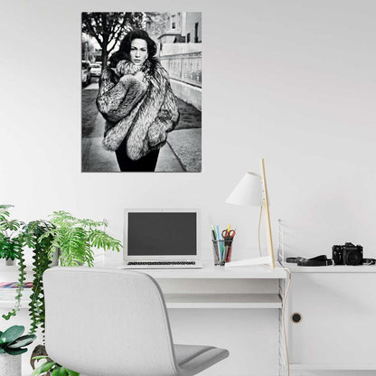 Jennifer Lopez Pop R&B Music Singer BW Rare Wall Art Print Poster