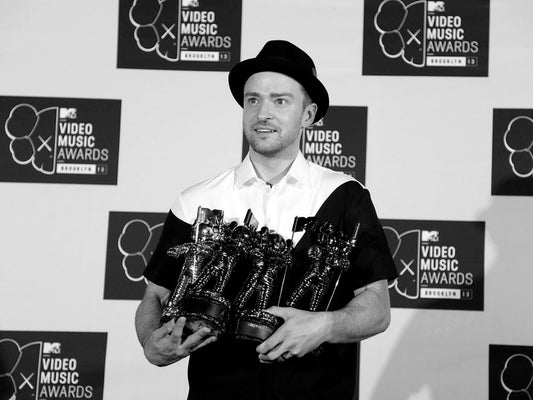 Justin Timberlake VMA Pop Music Singer BW Rare Wall Art Print Poster