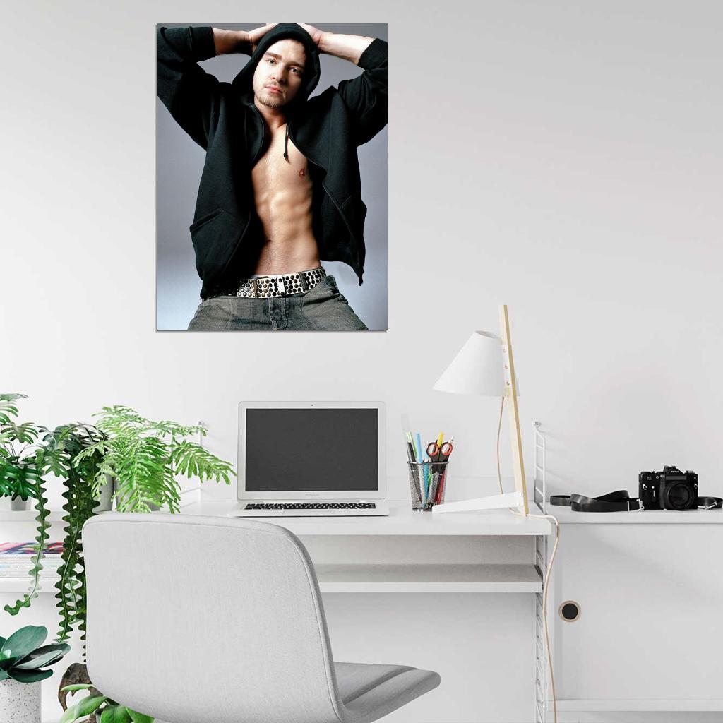 Justin Timberlake Sexy Hot Pop Music Singer Rare Wall Art Print Poster