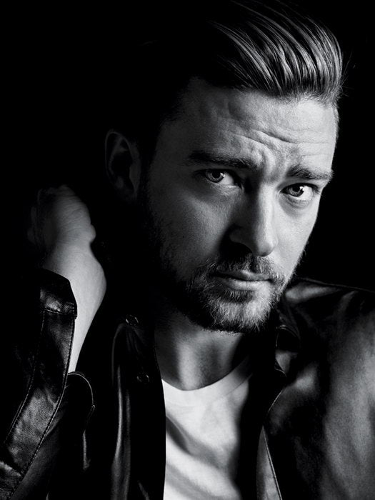 Justin Timberlake Portrait Pop Music Singer BW Rare Wall Art Print Poster