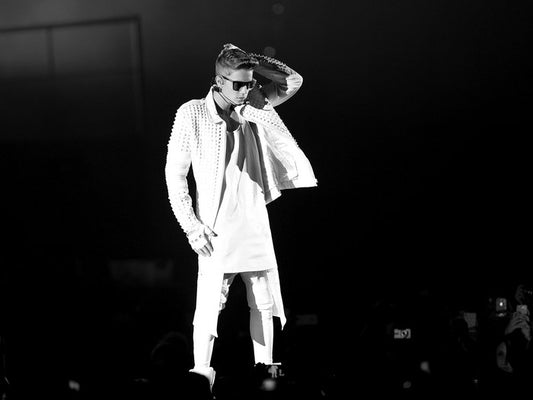 Justin Bieber Pop Music Singer BW Rare Wall Art Print Poster