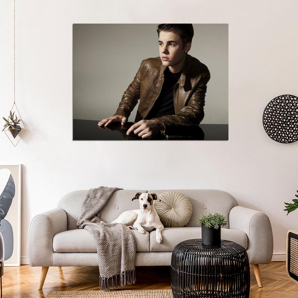 Justin Bieber Pop R&B Music Singer Rare Wall Art Print Poster