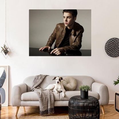 Justin Bieber Pop R&B Music Singer Rare Wall Art Print Poster