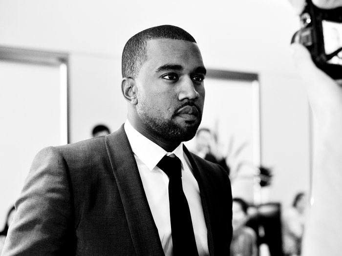 Kanye West Hip Hop Rap Music Singer BW Rare Wall Art Print Poster