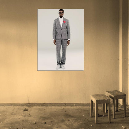 Kanye West Hip Hop Rap Music Singer Rare Wall Art Print Poster
