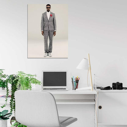 Kanye West Hip Hop Rap Music Singer Rare Wall Art Print Poster