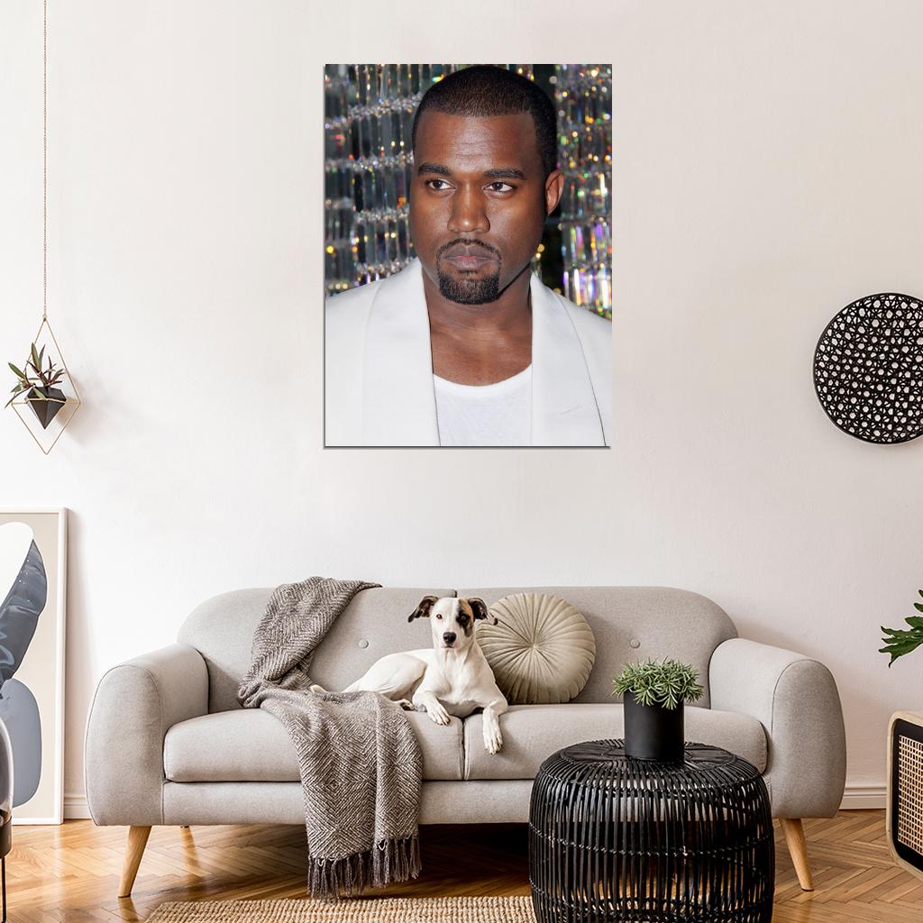 Kanye West Portrait Hip Hop Rap Music Singer Rare Wall Art Print Poster