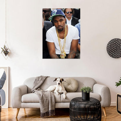 Kanye West Jewelry Hip Hop Rap Music Singer Rare Wall Art Print Poster