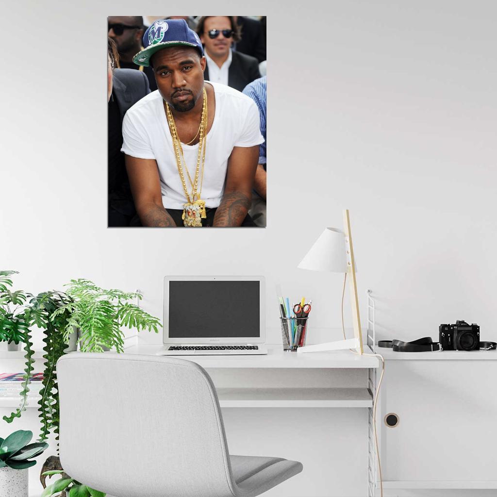 Kanye West Jewelry Hip Hop Rap Music Singer Rare Wall Art Print Poster