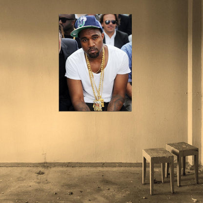 Kanye West Jewelry Hip Hop Rap Music Singer Rare Wall Art Print Poster