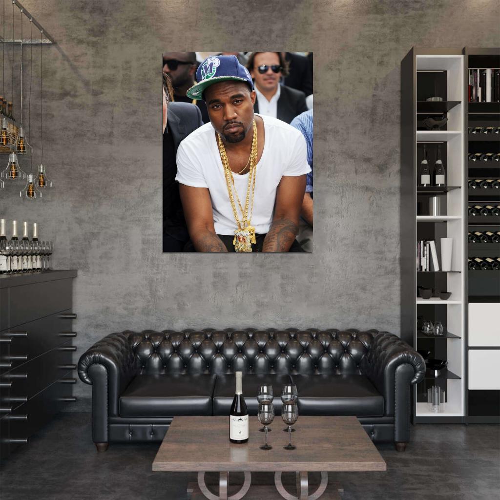 Kanye West Jewelry Hip Hop Rap Music Singer Rare Wall Art Print Poster