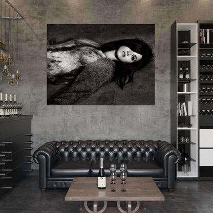 Katy Perry Pop Music Singer BW Rare Wall Art Print Poster