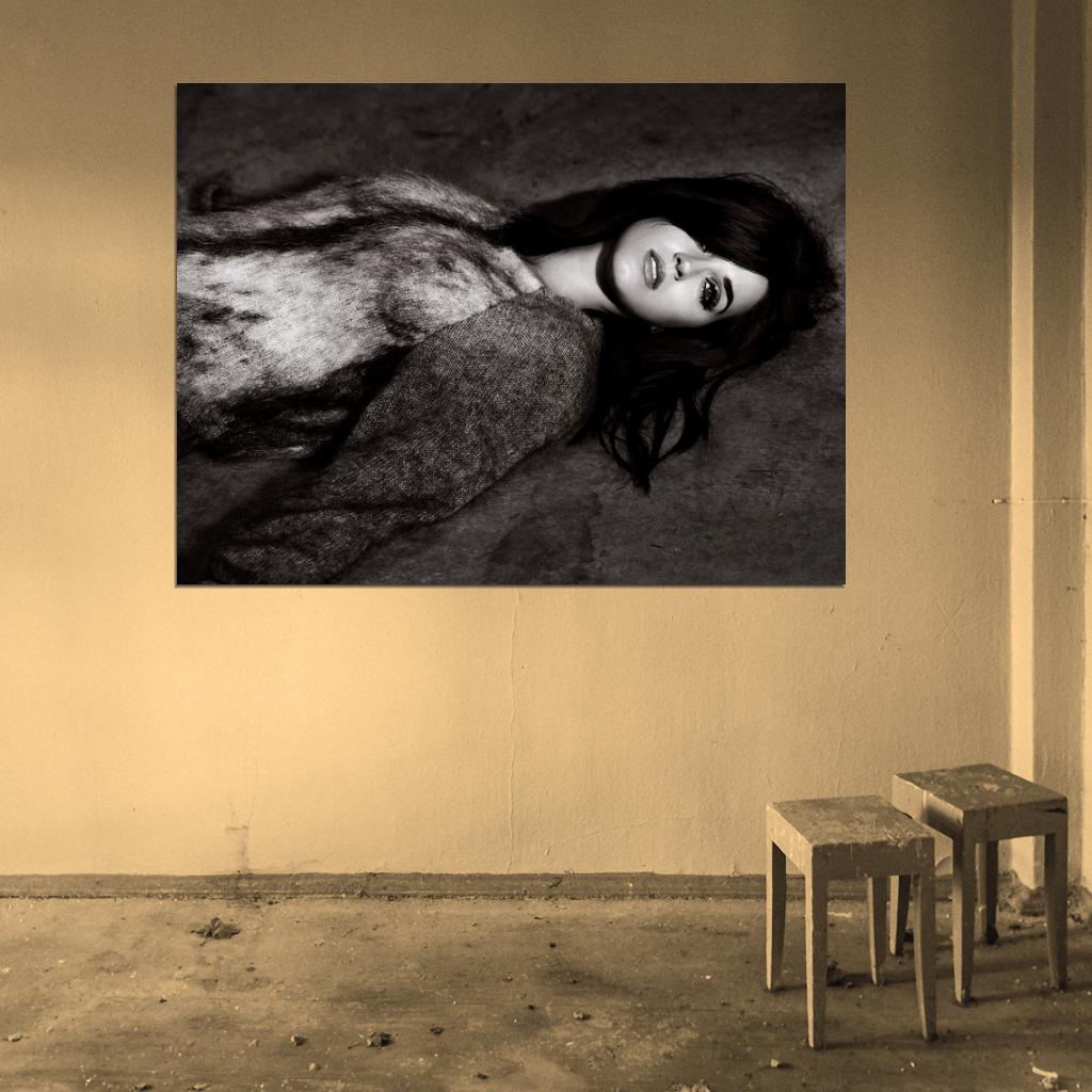 Katy Perry Pop Music Singer BW Rare Wall Art Print Poster