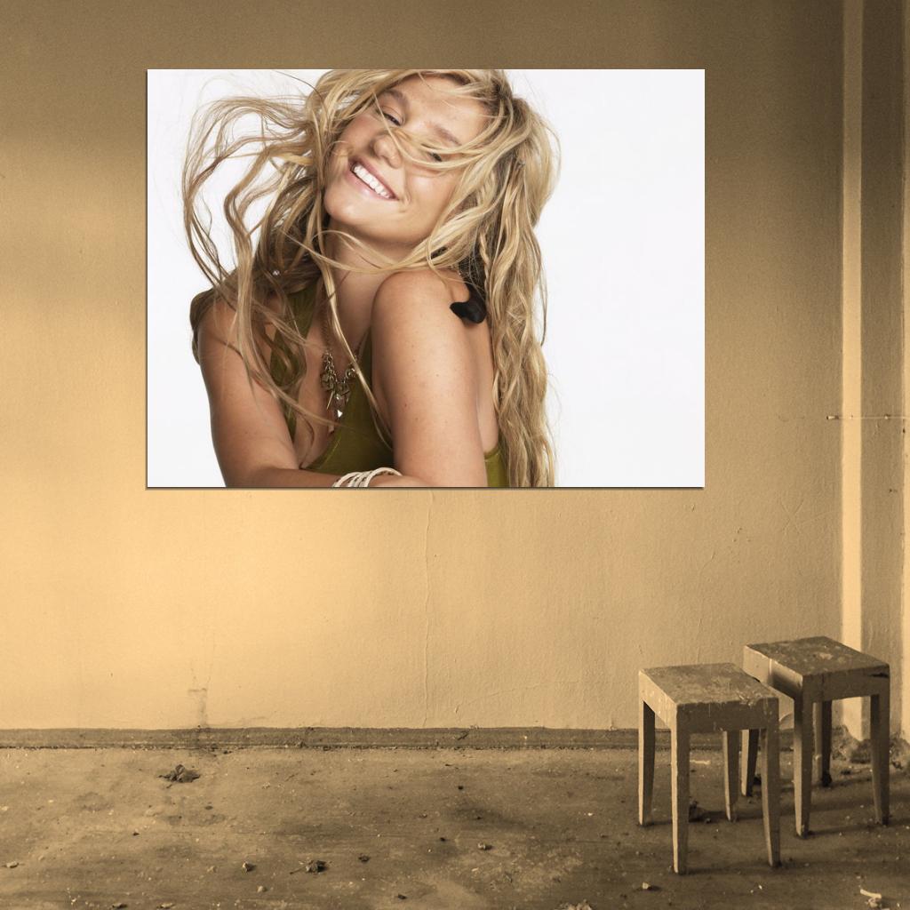 Kesha Smile Cute Pop Music Singer Rare Wall Art Print Poster