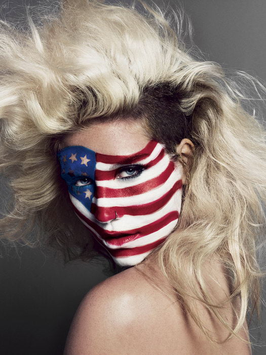 Kesha Hot American Flag Pop Music Singer Rare Wall Art Print Poster
