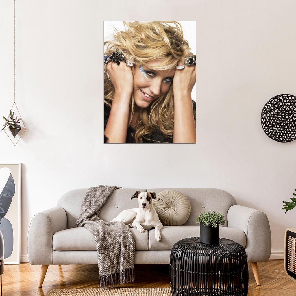 Kesha Makeup Smile Jewelry Pop Music Singer Rare Wall Art Print Poster