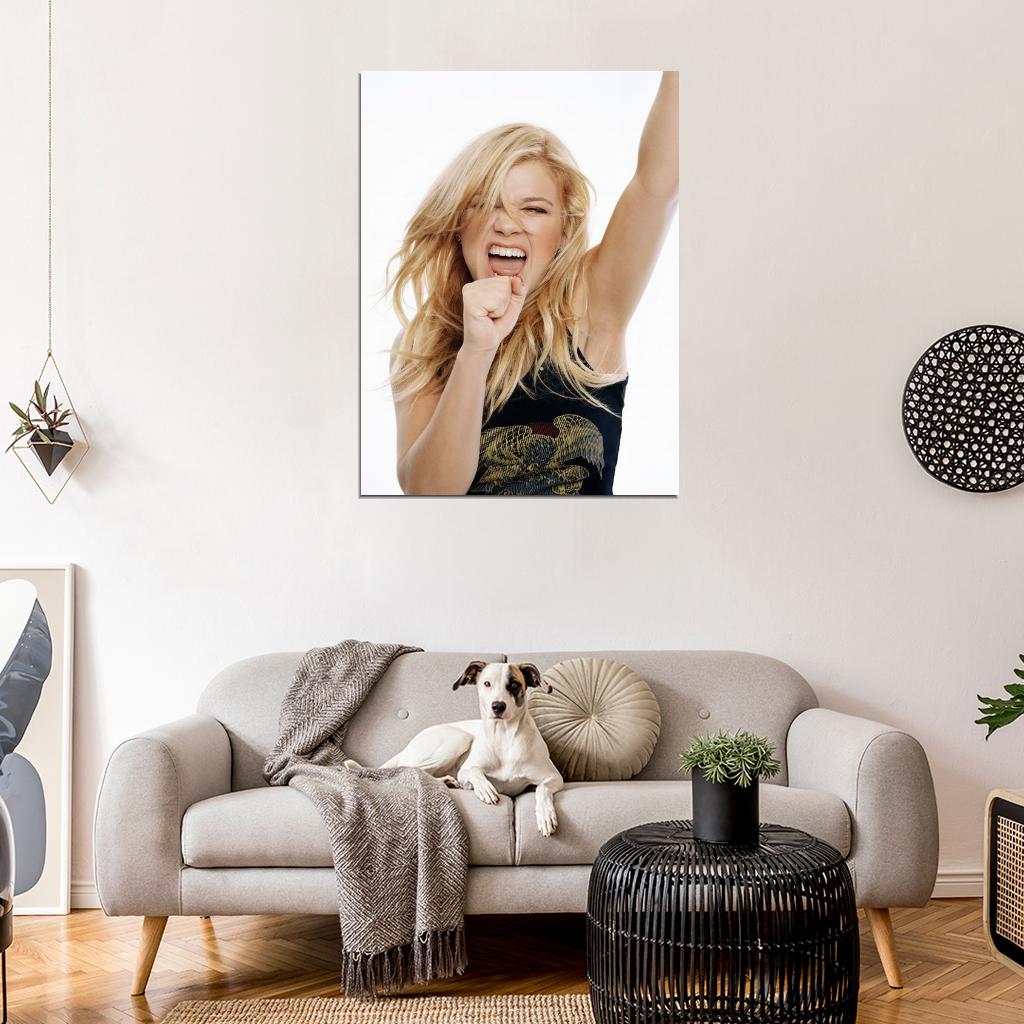 Kelly Clarkson Scream Pop Music Singer Rare Wall Art Print Poster