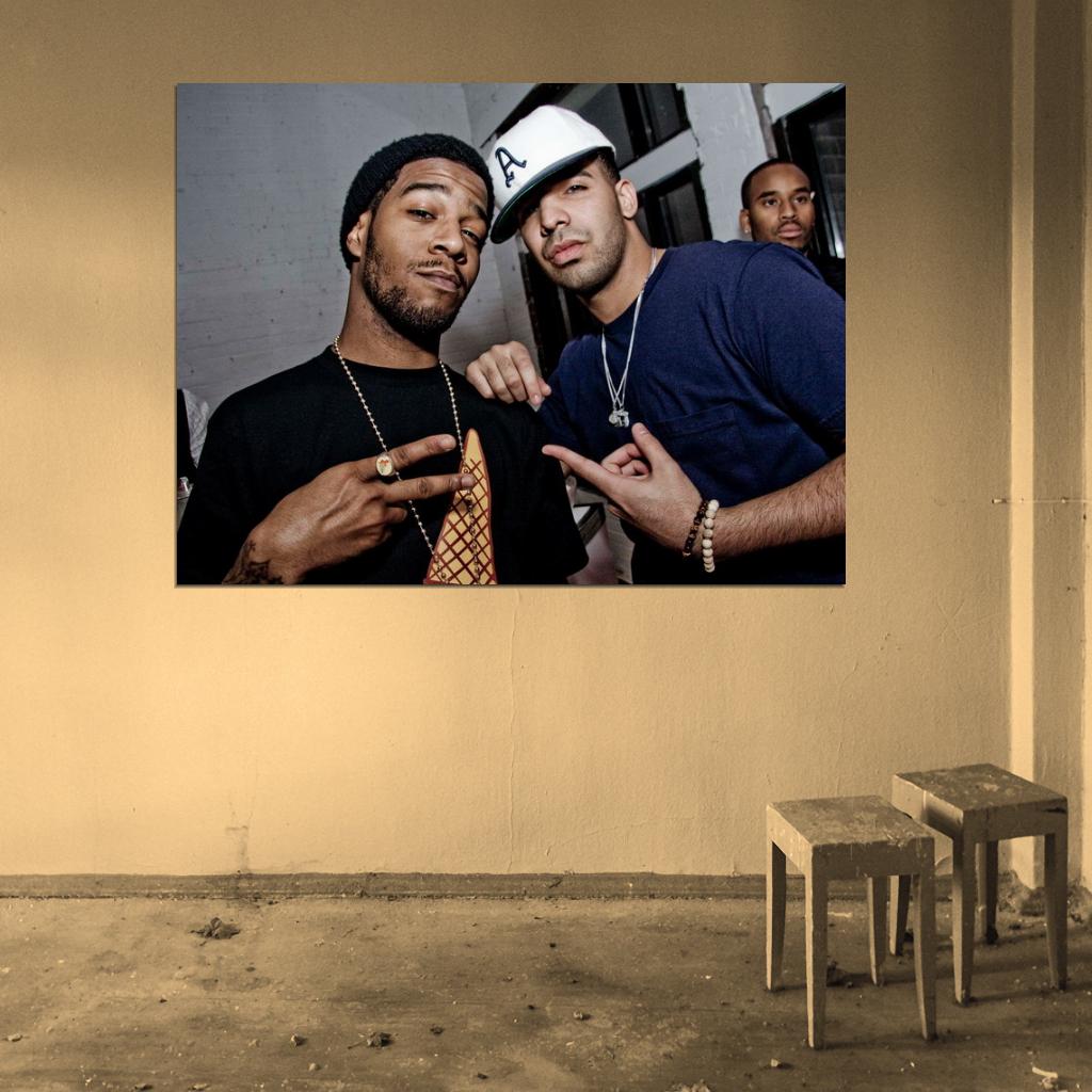 Kid Cudi Drake Hip Hop Rap Music Singer Rare Wall Art Print Poster