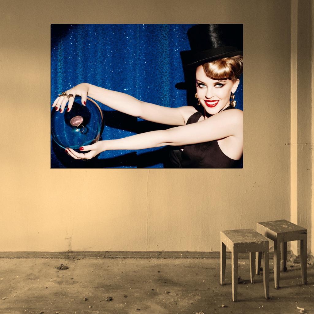 Kylie Minogue Jewelry Pop Music Singer Rare Wall Art Print Poster